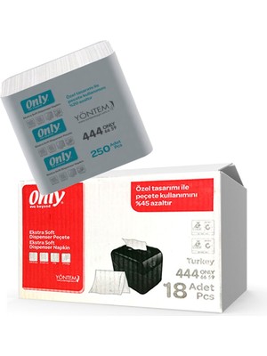 Tek Çek Dispenser Peçete Only Evo Beyond Soft 18'li Koli