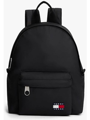 Tommy Hilfiger Kadın Ön Cepli Sırt Çantası - Siyah