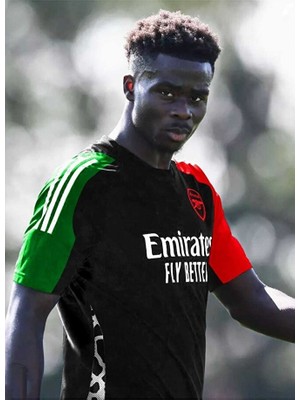 A.r.s.e.n.a.l 2024/25 Yeni Sezon Bukayo Saka Deplasman Forması (Black)