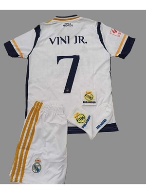 V,i,n,i,c,i,u,s, J,r, 2023-24 Sezonu R,e,a,l, M,a,d,r,i,d, Çocuk Forması 4'lü Set