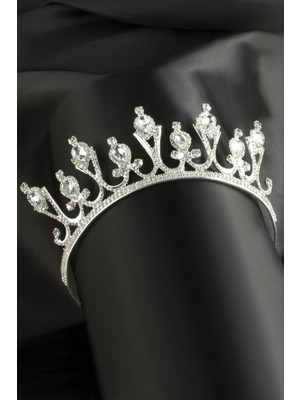 Fantastik Store Lüks Taşlı Gelin Tacı