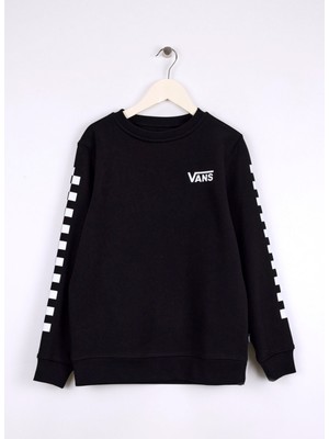 Vans Düz Erkek Çocuk Siyah Sweatshırt VN000K98BLK1-EXPOSITION Check Iı Cr