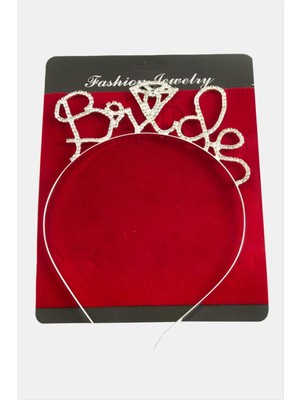 Fantastik Store Bride Yazılı Taşlı Taç