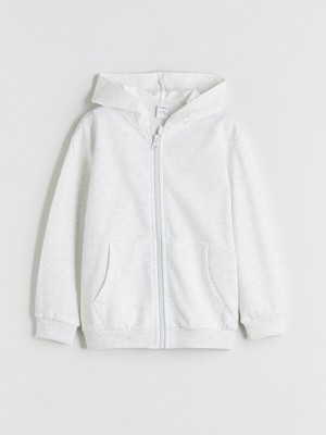 LC Waikiki Özmarka Yeni Sezon Kapüşonlu Basic Uzun Kollu Erkek Çocuk Fermuarlı SWEATSHIRT_8684690757134