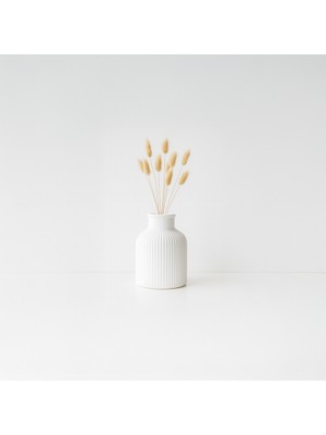 Tuffy Design Iskandinav Tarzı Beton Dekoratif Vazo - Kirli Beyaz