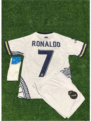 Special Arena R.madridd 2023/24 Sezon Dragon Desenli Cristiano Ronaldo Konsept Çocuk Forması 3'lü Set (Byz)