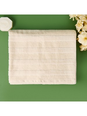 Matmel Soft Kadife Banyo Havlusu - Ekru - 70X140 cm