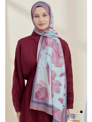 Modakaşmir Gelincik Desen Bambu Şal