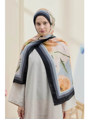 Modakaşmir Gelincik Desen Bambu Şal