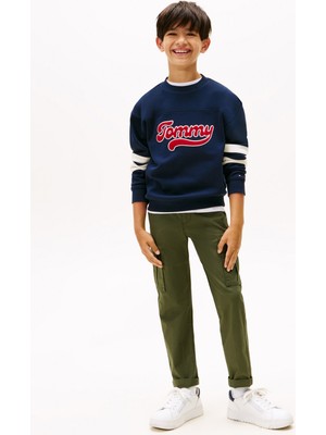 Tommy Hilfiger Baskılı Erkek Çocuk Lacivert Sweatshırt KB0KB09985C1G