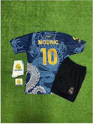 Special Arena Real Madrid Luka Modric Dragon Desenli Çocuk Forması 4'lü Armalı Set