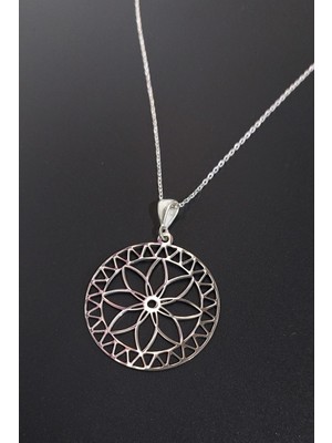 Özgür Takı 925 Ayar Gümüş Yaşam Çiçeği Kolye