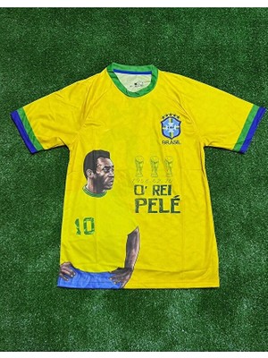 Special Arena Brezilya Özel Tasarım Efsane Pele Özel Konsept Yetişkin Forması