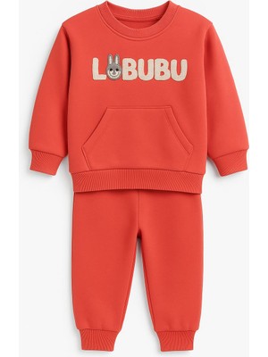 Küçük Trend Labubu Çocuk Eşofman Takımı %100 Pamuk