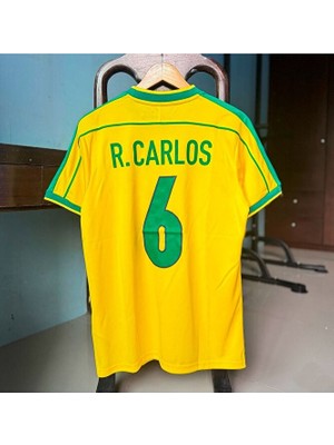 Special Arena Brezilya Milli Takımı 98 Dünya Kupası Roberto Carlos Nostalji Yetişkin Forması