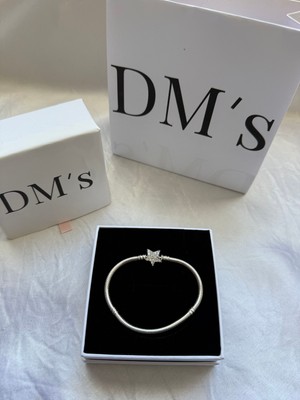 DM's Silver Yıldız Klipsli Gümüş Bileklik