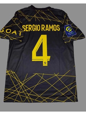 Special Arena Psg Gold 23-24 Sezon S,e,r,g,i,o, R,a,m,o,s, Yetişkin Futbol Forması