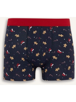 DeFacto Yılbaşı Temalı Regular Fit Boxer E0041AX25WN