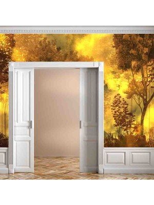 Dreamwall Sisli Orman ve Geyik Desenli Sağlıklı Tekstil Duvar Kağıdı