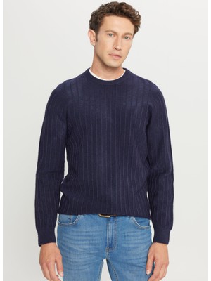 Altınyıldız Classics Bisiklet Yaka Standart Lacivert Erkek Kazak ACE049261479_LAC