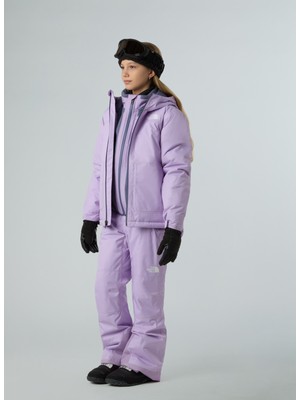 The North Face Lastikli Bel Lila Kız Çocuk Kayak Pantolonu NF0A88UHQZI1-G Freedom Insulated Pa