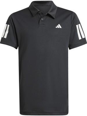 Adidas Düz Siyah Erkek Çocuk T-Shirt JI9263 B Club 3s Polo
