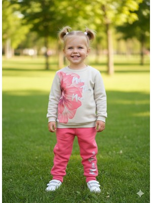 Şimo Butik Kız Çocuk Alt Üst Takım Uzun Kollu Eşofman Rahat Şık Modern Tasarım