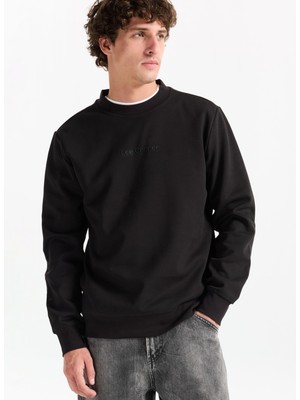 Lee Cooper Dorres Erkek O Yaka Sweatshirt Siyah