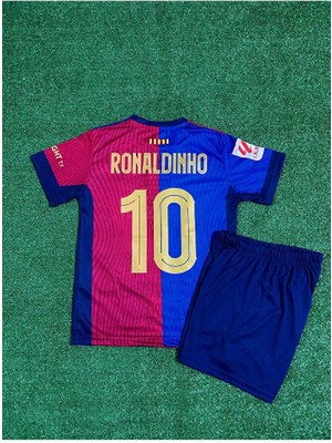 Special Arena Barcelona Yeni Sezon Ronaldinho Çocuk Forması (Iç Saha)