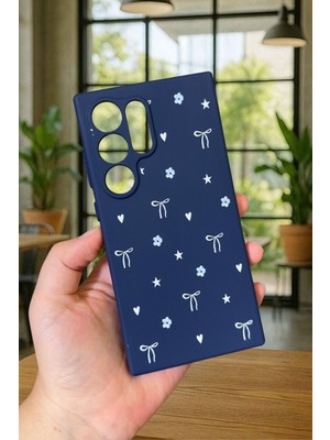 Vip Case Samsung Galaxy S24 Ultra - Mini Fiyonk Desenli Silikon Darbe Emici Klasik Korumalı Rubber Kılıf
