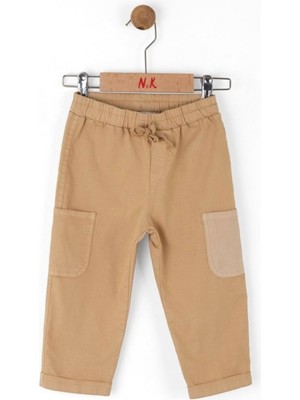 Nk Kids Erkek Çocuk 1-4 Yaş Duble Paça Keten Pantolon 68607 Camel