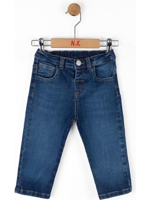 Nk Kids Erkek Çocuk 1-4 Yaş Regular Fit Denim Pantolon 68705 Kot Mavi