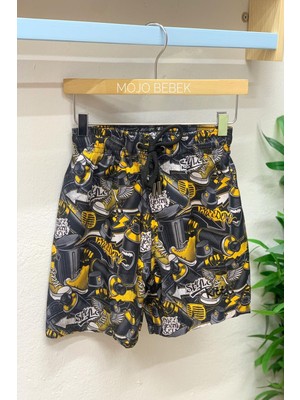 Kitti Erkek Çocuk Deniz Şortu Y2240 Siyah