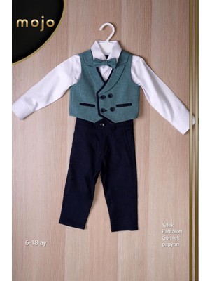 Mojo Bebek Mojo Erkek Bebek 6-18 Ay Spor Yelekli Takım 20445 Yeşil
