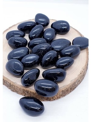 Tamburlanmış Kristal Izgaralar Için Obsidyen Doğal Taş