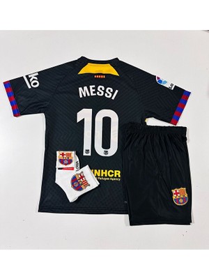 Special Arena F.c B.a.r.c.e.l.o.n.a 2024/25 Yeni Sezon Lionel Messi Konsept Çocuk Forması 4'lü Set (Armalı)