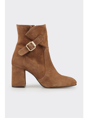 Elle Taba Deri Kadın Klasik Bot