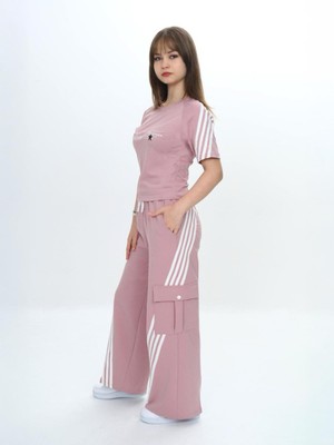 Giyinse Sportycool Kız Çocuk Eşofman Takımı Pembe