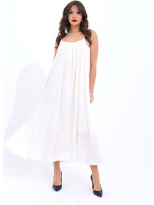 Nnstartshopping  7296 Elbise-Ekru