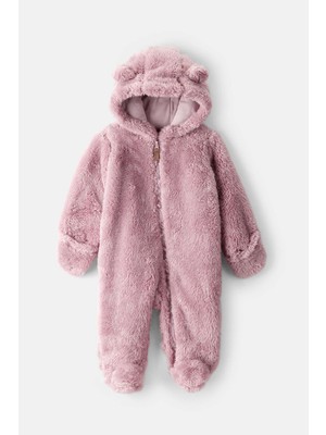 Carter's Kız Bebek Pembe Kapüşonlu Tulum