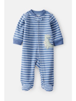Carter's Erkek Bebek Mavi Polar Tulum