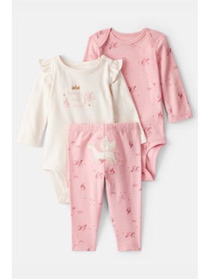 Carter's Kız Bebek Pembe 3lü Set