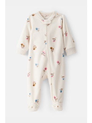 Carter's Kız Bebek Ekru Polar Tulum