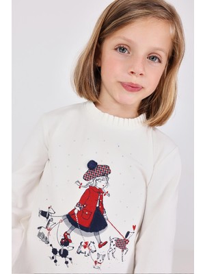 Boboli Kız Çocuk Hayvanlar Baskılı Bluz