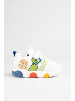 Vicco Number Beyaz Mavi Çocuk Sneakers