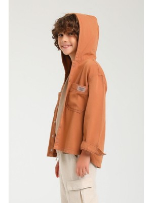 Jack Lions Erkek Çocuk 5-14 Yaş Kapüşonlu Gömlek 24200 Tarçın