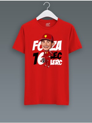 FNBX Forza Leclerc Kırmızı T-Shirt