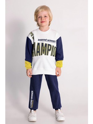 Dmb Mojo Erkek Çocuk 4-8 Yaş  Baskılı Eşofman Takımı Indigo