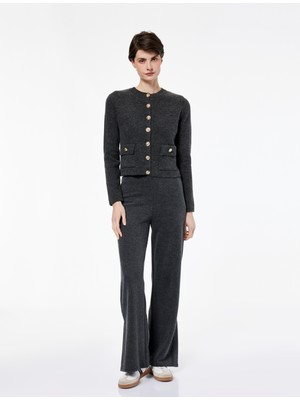 Koton Standart Bel Düz Bol Paça Pantolon