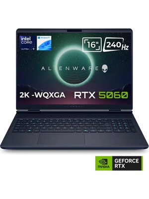 Dell Alienware 16X Aurora AC16251 Ultra 9 275HX 16GB 1tb + 512GB SSD 8gb RTX5060 115W 16 Wqxga 240Hz Windows 11